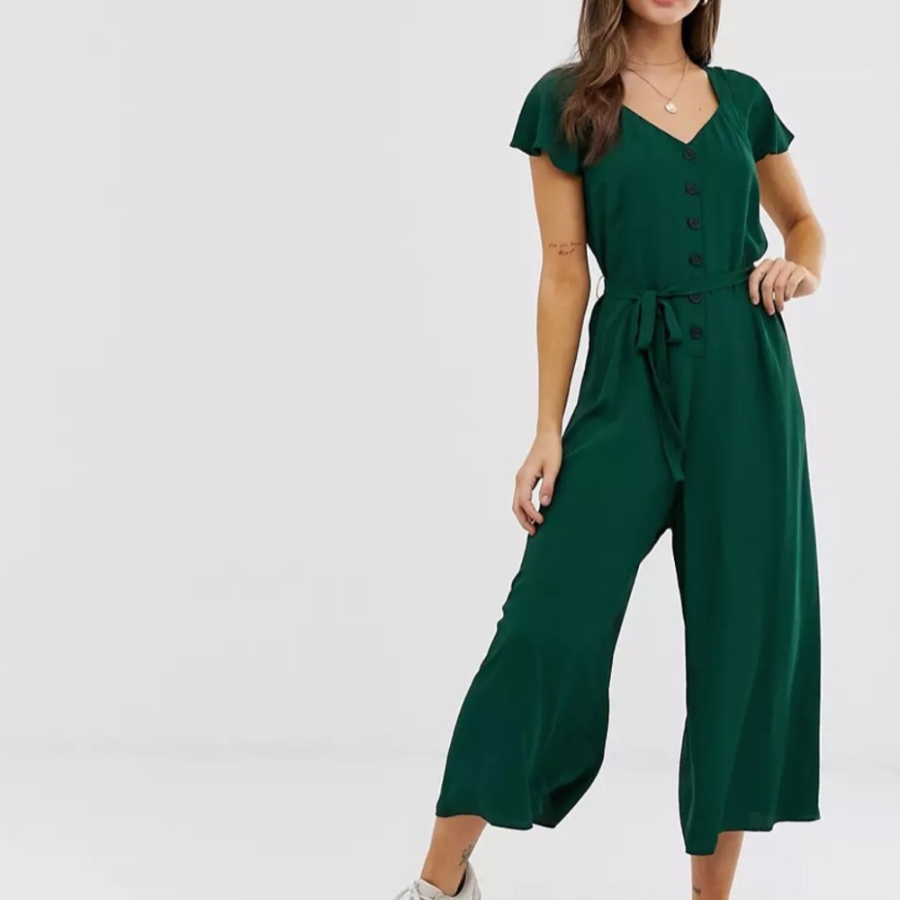 New with tags asos green jumpsuit